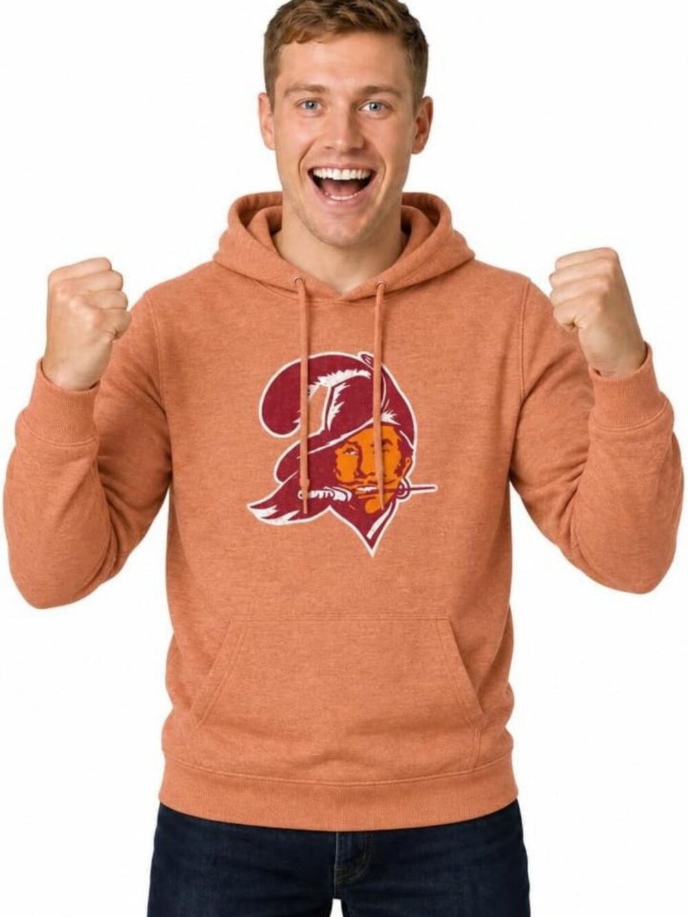 Cozy Modern Throwback Fleece Hoodie for Men & Women | Officially Licensed NFL